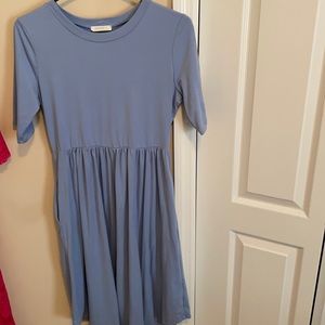 Reborn J powder blue teeshirt dress